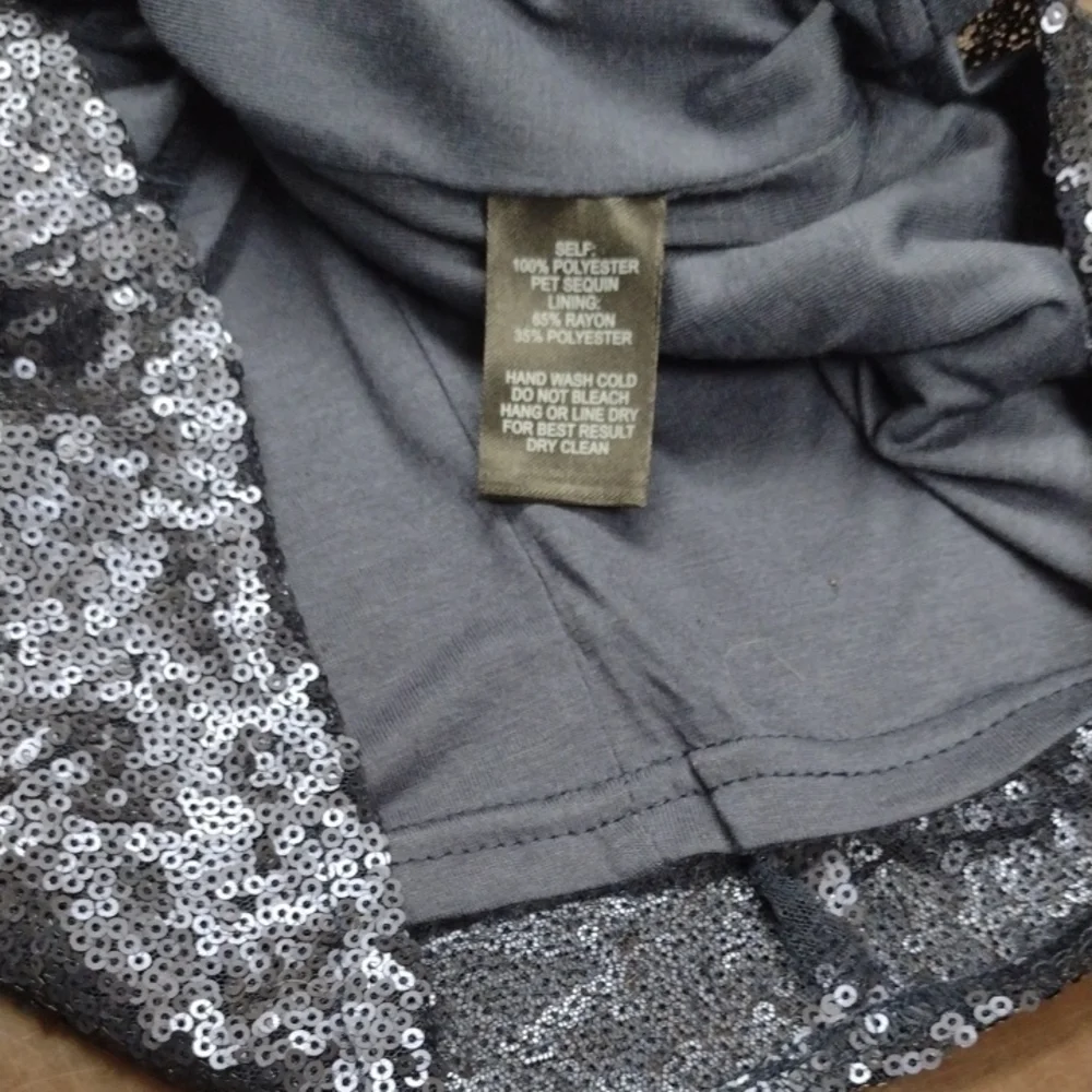 Lulu's Navy Sequin Mini Dress, Wedding Guest, Party Dress, Formal. - Picture 15 of 16